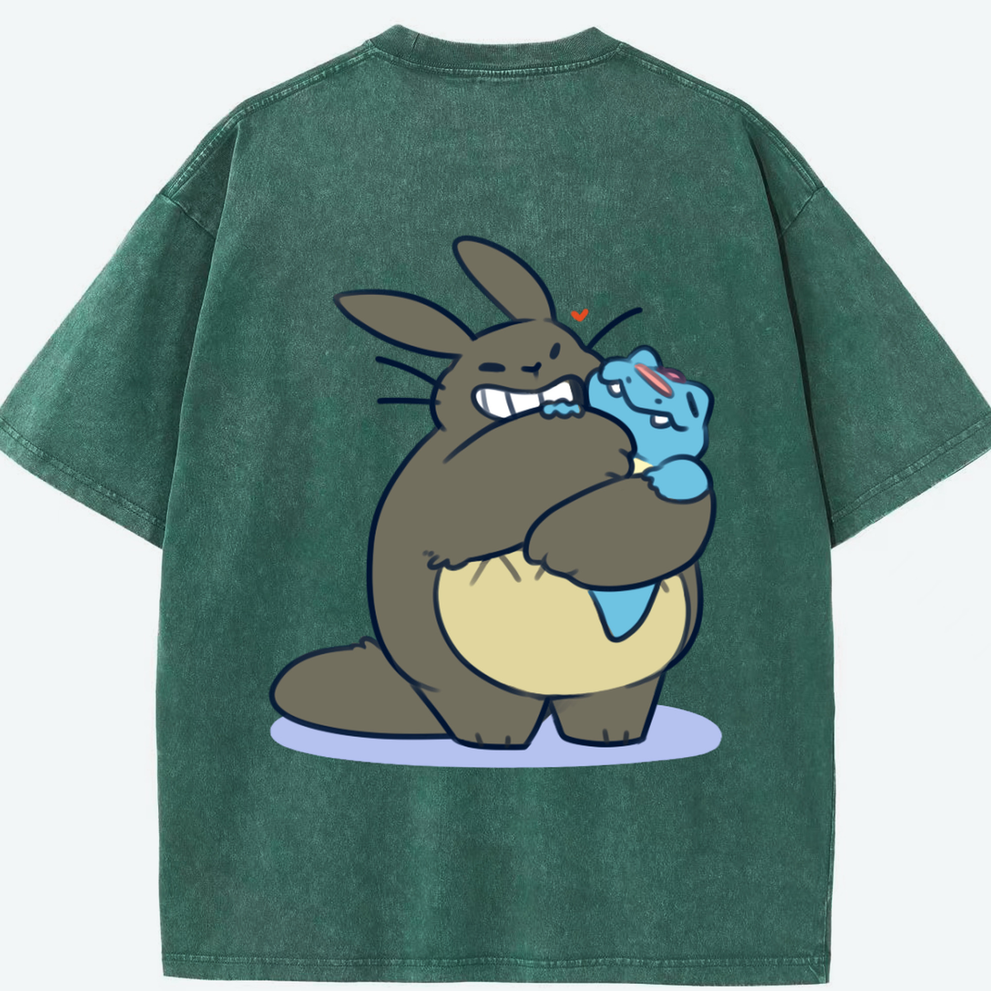 （画像用） となりのトトロ 草壁メイ 草壁サツキ My Neighbor Totoro Satsuki Kusakabe Mei Kusakabe 綿100% ヴィンテージ風 半袖Tシャツ（背面プリント）